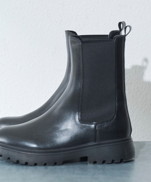 MERLOT（メルロー）の「【ロングシーズン着用可能】サイドゴアブーツ（ブーツ・レディース・ブラック・SMALL/MEDIUM/LARGE）」の6枚目の写真