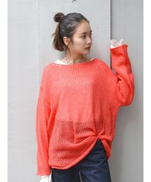 Ungrid | 透かし編みル－ズニット(ニット/セーター)