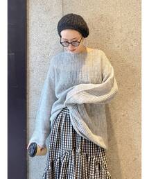 Ungrid | 透かし編みル－ズニット(ニット/セーター)