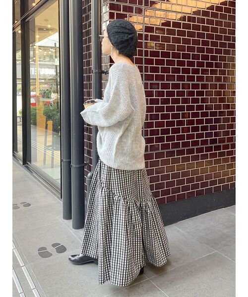 Ungrid(アングリッド)の「透かし編みル-ズニット(ニット/セーター・レディース・オレンジ/ミント/ブルー/ライトグレー・FREE)」の11枚目の写真