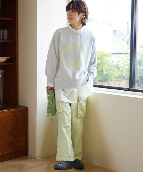 JOURNAL STANDARD relume(ジャーナルスタンダード レリューム)の「ロゴプリントスウェットBURBANK(スウェット・レディース・グレー/ピンク/アイボリー・FREE)」の15枚目の写真