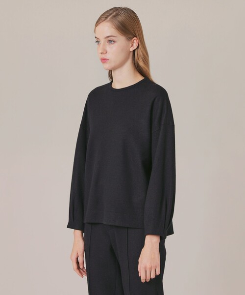 MACKINTOSH LONDON（マッキントッシュ ロンドン）の「ウォッシャブルスムースウールプルオーバー（Tシャツ/カットソー・レディース・ホワイト系その他/ネイビー・38）」の8枚目の写真