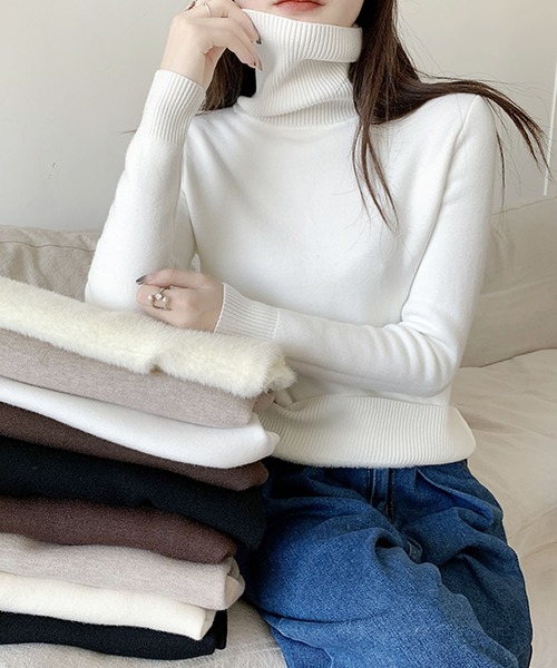 Primazel(プリマゼル)の「裏シャギーニットプルオーバー(ニット/セーター・レディース・モカ/ホワイト系その他/ブラック系その他/ブラウン系その他/ブラウン/ブラック/ホワイト/ブラウン系その他2・M)」の3枚目の写真