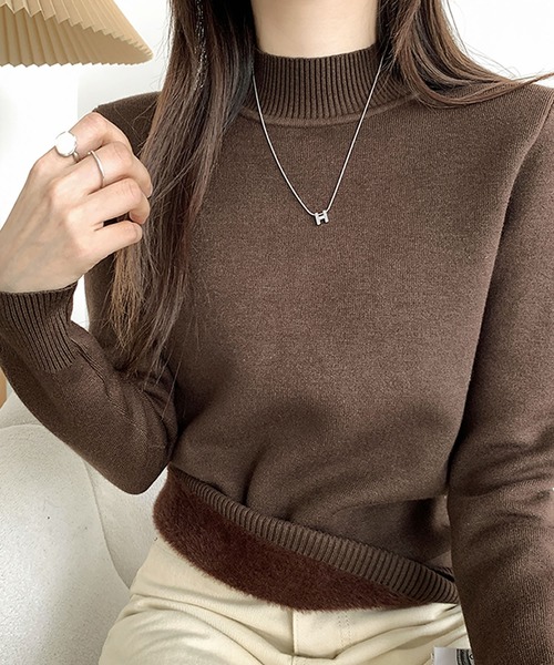 Primazel(プリマゼル)の「裏シャギーニットプルオーバー(ニット/セーター・レディース・モカ/ホワイト系その他/ブラック系その他/ブラウン系その他/ブラウン/ブラック/ホワイト/ブラウン系その他2・M)」の5枚目の写真