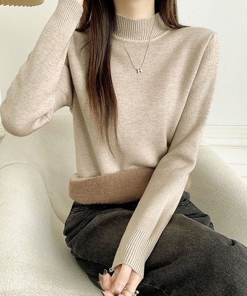 Primazel(プリマゼル)の「裏シャギーニットプルオーバー(ニット/セーター・レディース・モカ/ホワイト系その他/ブラック系その他/ブラウン系その他/ブラウン/ブラック/ホワイト/ブラウン系その他2・M)」の6枚目の写真