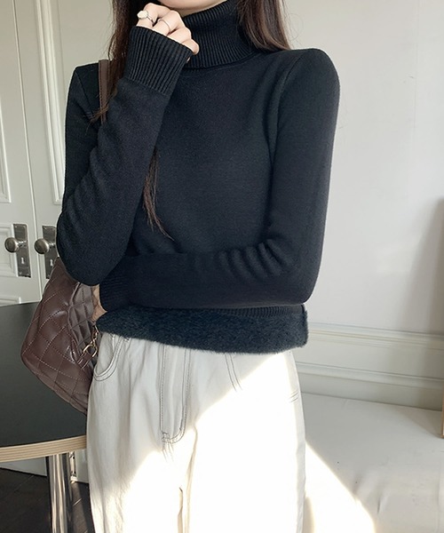 Primazel(プリマゼル)の「裏シャギーニットプルオーバー(ニット/セーター・レディース・モカ/ホワイト系その他/ブラック系その他/ブラウン系その他/ブラウン/ブラック/ホワイト/ブラウン系その他2・M)」の12枚目の写真