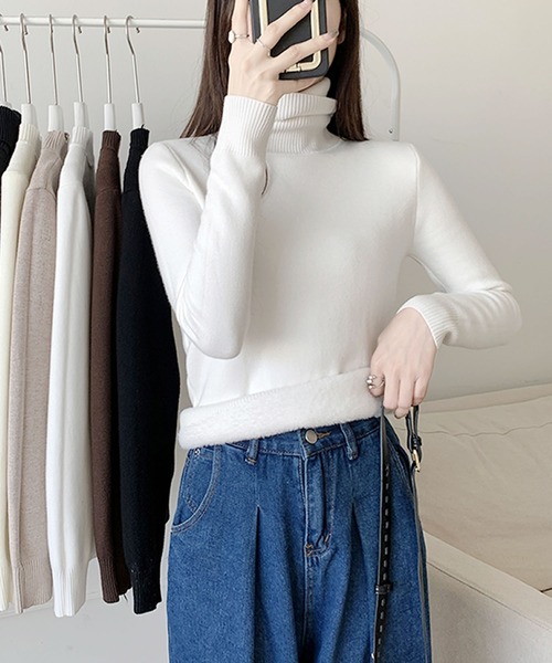 Primazel(プリマゼル)の「裏シャギーニットプルオーバー(ニット/セーター・レディース・モカ/ホワイト系その他/ブラック系その他/ブラウン系その他/ブラウン/ブラック/ホワイト/ブラウン系その他2・M)」の13枚目の写真