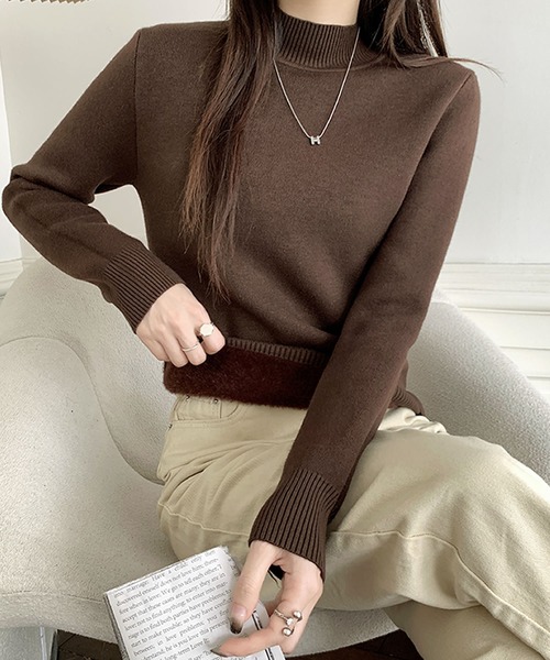 Primazel(プリマゼル)の「裏シャギーニットプルオーバー(ニット/セーター・レディース・モカ/ホワイト系その他/ブラック系その他/ブラウン系その他/ブラウン/ブラック/ホワイト/ブラウン系その他2・M)」の14枚目の写真