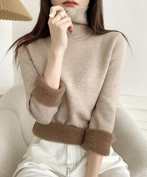 Primazel(プリマゼル)の「裏シャギーニットプルオーバー(ニット/セーター・レディース・モカ/ホワイト系その他/ブラック系その他/ブラウン系その他/ブラウン/ブラック/ホワイト/ブラウン系その他2・M)」の17枚目の写真