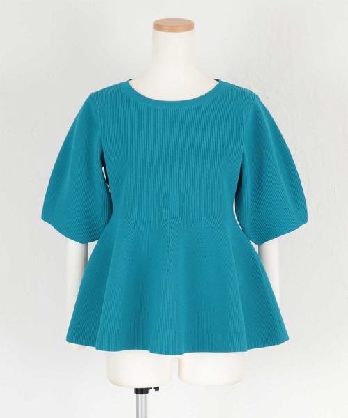 titivate（ティティベイト）の「フレアデザインニットトップス（ニット/セーター・レディース・ブルー系その他/ライトグリーン/ライトベージュ/ブラック/オレンジ・S/M/L）」の18枚目の写真