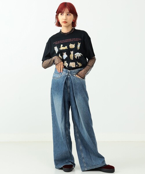 mmts（マミタス）の「〈UNISEX〉mmts / NEKOTOMO 茶トラTシャツ（T