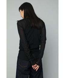 HeRIN.CYE | Crew neck mesh inner tops(Tシャツ/カットソー)