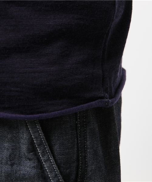 EDIFICE（エディフィス）の「◇プレーティングテンジク フットボールTEE（Tシャツ/カットソー・メンズ・ホワイト/ネイビー・46/48/44）」の8枚目の写真