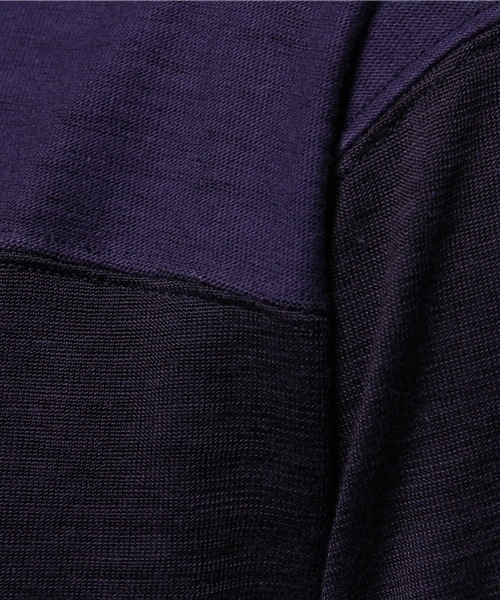 EDIFICE（エディフィス）の「◇プレーティングテンジク フットボールTEE（Tシャツ/カットソー・メンズ・ホワイト/ネイビー・46/48/44）」の9枚目の写真