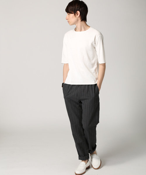 EDIFICE（エディフィス）の「◇プレーティングテンジク フットボールTEE（Tシャツ/カットソー・メンズ・ホワイト/ネイビー・46/48/44）」の11枚目の写真