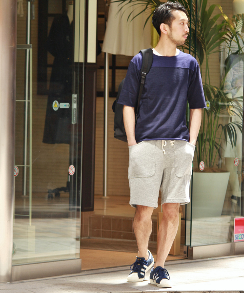 EDIFICE（エディフィス）の「◇プレーティングテンジク フットボールTEE（Tシャツ/カットソー・メンズ・ホワイト/ネイビー・46/48/44）」の15枚目の写真