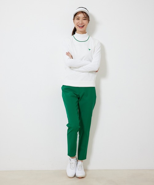 JUN&ROPE'(ジュンアンドロペ)の「【ECO】ダイヤ柄ニットベスト(ベスト・レディース・ホワイト/ブルー・M/S/L)」の4枚目の写真