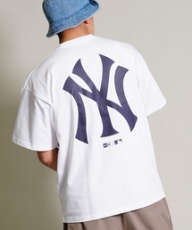 【ムラサキスポーツ別注】NEW ERA/ニューエラ MLB オーバーサイズ バックプリントTシャツ 13717521/13717522/13717523/13717524/13717520/13717525