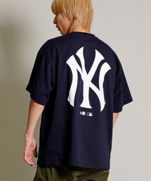 【ムラサキスポーツ別注】NEW ERA/ニューエラ MLB オーバーサイズ バックプリントTシャツ 13717521/13717522/13717523/13717524/13717520/13717525