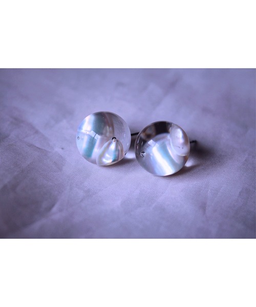 tone(トーン)の「【Willija】金属アレルギー対応《Pure》透明ピアス(MA)(ピアス(両耳用)・レディース・シルバー/ゴールド/その他/グリーン/ホワイト/レッド/パープル/オレンジ/ブルー・FREE)」の1枚目の写真