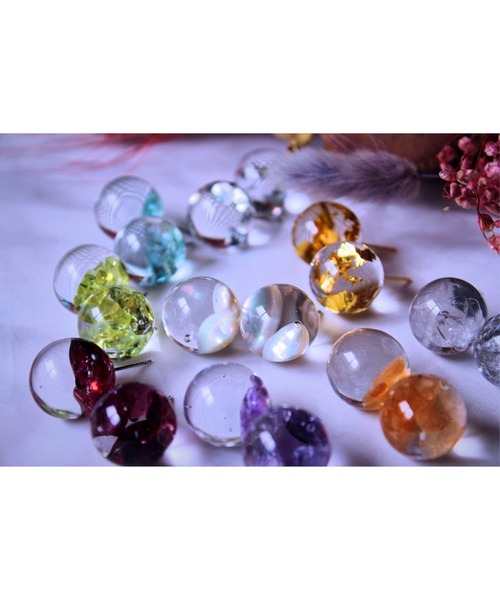 tone(トーン)の「【Willija】金属アレルギー対応《Pure》透明ピアス(MA)(ピアス(両耳用)・レディース・シルバー/ゴールド/その他/グリーン/ホワイト/レッド/パープル/オレンジ/ブルー・FREE)」の12枚目の写真