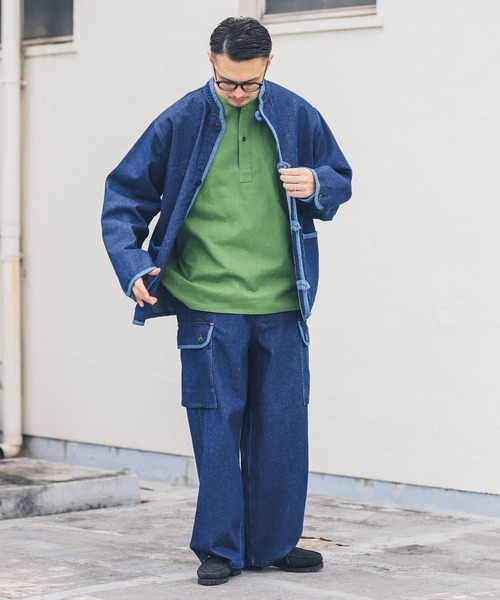 ARMY TWILL　12OZ Denim Piping Jacket