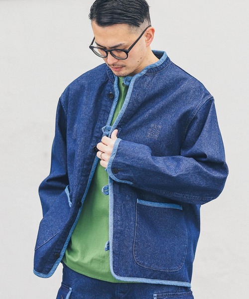 ARMY TWILL　12OZ Denim Piping Jacket