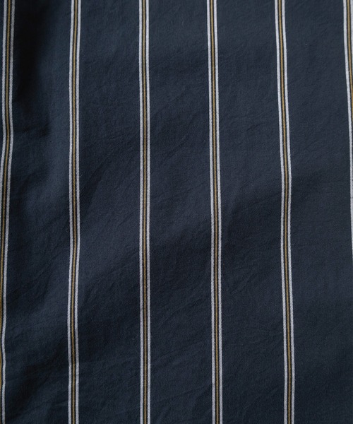 BEVERLY HILLS POLO CLUB（ビバリーヒルズポロクラブ）の「【0】【BEVERLY HILLS POLO CLUB/ビバリーヒルズポロクラブ】ワイドシルエット ワンポイントロゴ刺繍 レギュラーカラー半袖シャツ/ビッグシルエット（シャツ/ブラウス・メンズ・ホワイト/ブラック/ネイビー/ベージュ/サックスブルー/ダークブルー/ライトインディゴブルー/ブルー系その他/ライトイエロー/ミント/クリーム/ダークインディゴブルー/ストライプ/ブルー系その他2/オフホワイト・M/L/XL）」の21枚目の写真