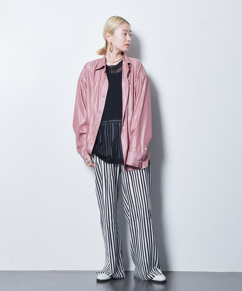 CITYSHOP（シティーショップ）の「TULLE Tシャツ（Tシャツ/カットソー・レディース・ブラック/ホワイト/イエロー・FREE）」の5枚目の写真