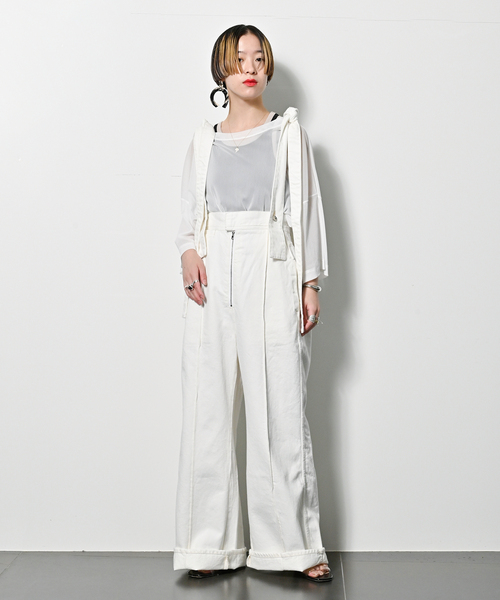 CITYSHOP（シティーショップ）の「TULLE Tシャツ（Tシャツ/カットソー・レディース・ブラック/ホワイト/イエロー・FREE）」の9枚目の写真