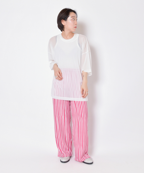 CITYSHOP（シティーショップ）の「TULLE Tシャツ（Tシャツ/カットソー・レディース・ブラック/ホワイト/イエロー・FREE）」の12枚目の写真