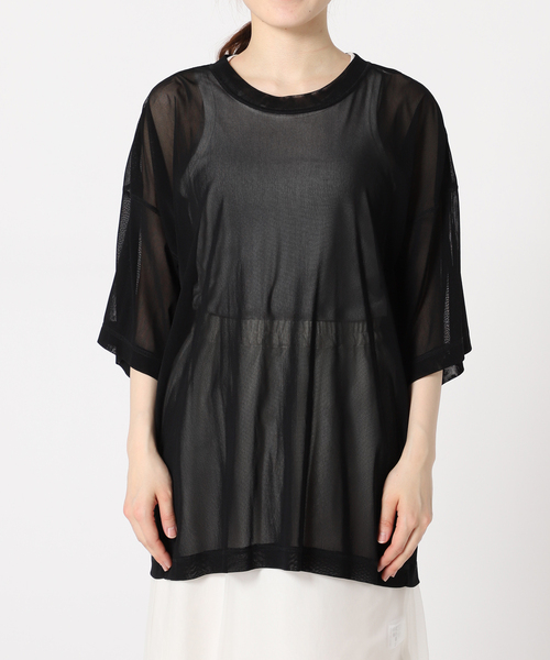 CITYSHOP（シティーショップ）の「TULLE Tシャツ（Tシャツ/カットソー・レディース・ブラック/ホワイト/イエロー・FREE）」の17枚目の写真