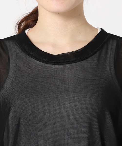 CITYSHOP（シティーショップ）の「TULLE Tシャツ（Tシャツ/カットソー・レディース・ブラック/ホワイト/イエロー・FREE）」の21枚目の写真