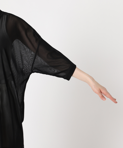 CITYSHOP（シティーショップ）の「TULLE Tシャツ（Tシャツ/カットソー・レディース・ブラック/ホワイト/イエロー・FREE）」の22枚目の写真