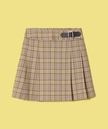 【POP】チェックプリーツミニスカート