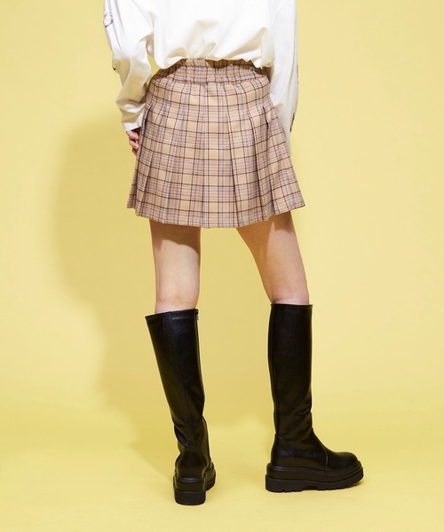 FOREVER 21（フォーエバー トゥエンティーワン）の「【POP】チェックプリーツミニスカート（スカート・レディース・グレー/ベージュ・MEDIUM/SMALL）」の8枚目の写真