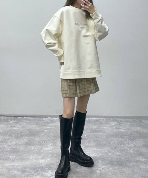 FOREVER 21（フォーエバー トゥエンティーワン）の「【POP】チェックプリーツミニスカート（スカート・レディース・グレー/ベージュ・MEDIUM/SMALL）」の12枚目の写真