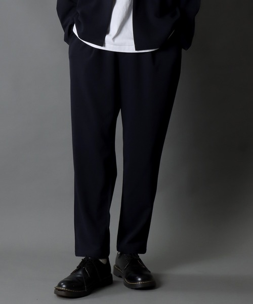 SITRY(シトリー)の「amundsen 1 tuck tapered pants/梨地織り 1タック テーパードパンツ セットアップ対応可(スラックス・メンズ・グリーン/ベージュ/ブラック/チャコールグレー/グレー/ネイビー/ブラウン/カーキ・M/LL/L)」の8枚目の写真