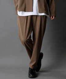 SITRY | 《2024SS新色追加》amundsen 1 tuck tapered pants/梨地織り 1タック テーパードパンツ セットアップ対応可(スラックス)