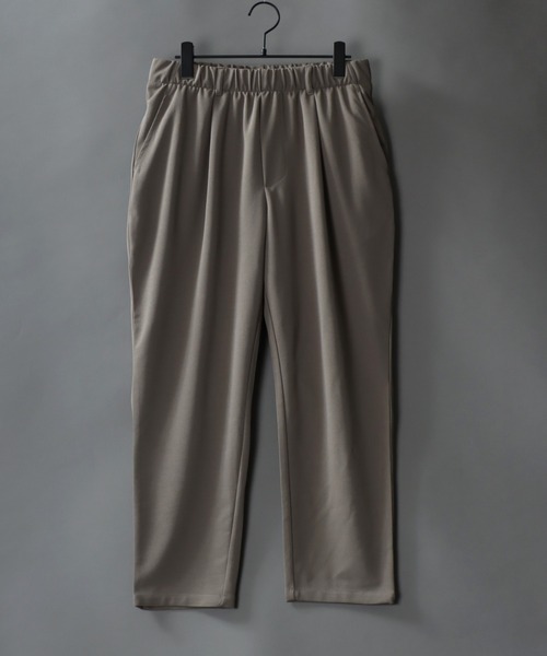 SITRY(シトリー)の「amundsen 1 tuck tapered pants/梨地織り 1タック テーパードパンツ セットアップ対応可(スラックス・メンズ・グリーン/ベージュ/ブラック/チャコールグレー/グレー/ネイビー/ブラウン/カーキ・M/LL/L)」の12枚目の写真