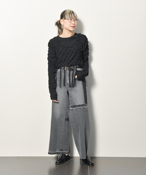 CITYSHOP（シティーショップ）の「FRINGE ベスト（ニット
