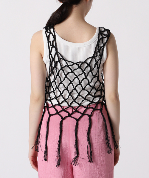 CITYSHOP（シティーショップ）の「FRINGE ベスト（ニット