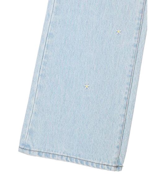 AMERICAN HOLIC（アメリカンホリック）の「7周年刺繍フレアパンツ（デニムパンツ・レディース・サックスブルー・S/M/L）」の13枚目の写真