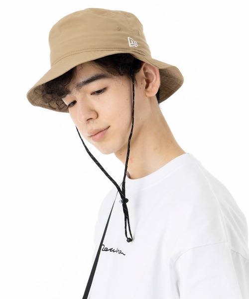 新品、未使用　ニューエラ　撥水ナイロンハット　ベージュ ニューエラ NEW ERA 【正規取扱店】 NEW ERA 帽子 バケット