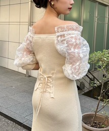 one after another NICE CLAUP | 【one-piece collection】ボリューム袖ニットワンピース(ワンピース)