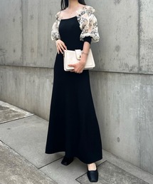 one after another NICE CLAUP | 【one-piece collection】ボリューム袖ニットワンピース(ワンピース)