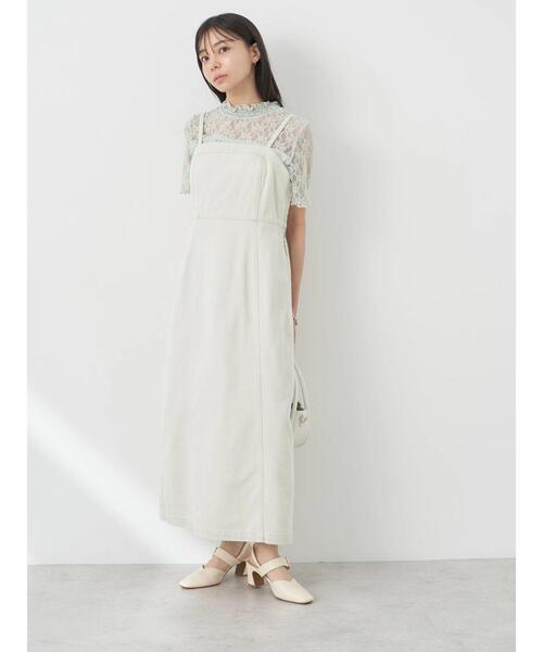 earth music&ecology(アースミュージックアンドエコロジー)の「レースドッキング半袖プルオーバー(Tシャツ/カットソー・レディース・ブラック/アイボリー/ミント・S/M)」の17枚目の写真