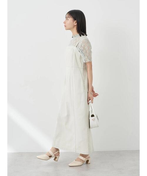 earth music&ecology(アースミュージックアンドエコロジー)の「レースドッキング半袖プルオーバー(Tシャツ/カットソー・レディース・ブラック/アイボリー/ミント・S/M)」の13枚目の写真