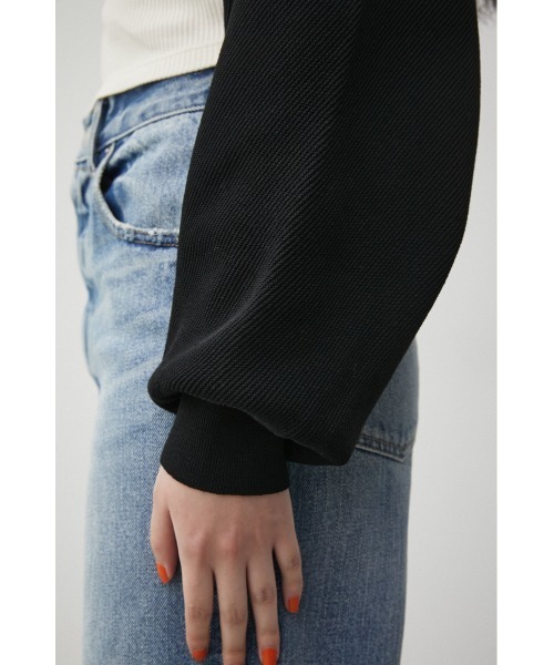 AZUL by moussy(アズールバイマウジー)の「SHORT KNIT BOLERO/ショートニットボレロ(カーディガン/ボレロ・レディース・ブラック/ライトベージュ/ブラウン・FREE)」の22枚目の写真