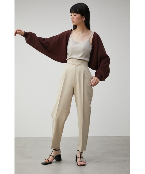 AZUL by moussy(アズールバイマウジー)の「SHORT KNIT BOLERO/ショートニットボレロ(カーディガン/ボレロ・レディース・ブラック/ライトベージュ/ブラウン・FREE)」の18枚目の写真